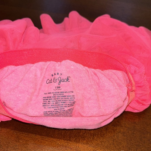 Cat and Jack pink tulle tutu skirt. Sz. 12 months. EUC - Picture 2 of 2
